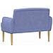 Loveseat con bottoni imbottiti Blu jeans 116 x 67 x 80 cm - Foto miniatura 5