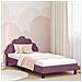 Struttura letto bambini con testata Viola 90 x 200 cm Velluto - Foto miniatura 2
