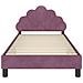 Struttura letto bambini con testata Viola 90 x 200 cm Velluto - Foto miniatura 5