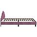 Struttura letto bambini con testata Viola 90 x 200 cm Velluto - Foto miniatura 6