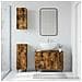 Set di armadietti da bagno in 3 pezzi ZWOLLE Rovere Fumo - Foto miniatura 8