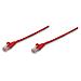 ICOC U5EB-003-RE - Cavo di rete Patch in Rame Cat. 5e Rosso UTP 0,3 mt - Foto miniatura 1