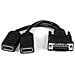 Cavo Adattatore LFH59 / DMS59 a doppio DisplayPort - Convertitore LFH59 a due uscite DP da 20cm - Foto miniatura 1