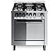 Cucina a Gas M76GV / C 5 Fuochi a Gas Forno a Gas Classe A Dimensioni 70 x 60 cm Colore Inox Serie Maxima 70 - Foto miniatura 1