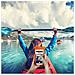 Custodia Impermeabile SplashBag per Smartphone da 6.2'' Colore Arancione - Foto miniatura 3