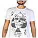 T-shirt Uomo Bianco Dnmts044wht Taglia Xl - Foto miniatura 2