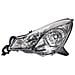 Proiettore Faro Destro Dx Citroen Ds3 10> -citroen C3 13> Cornice Nera H7-h1 - Foto miniatura 1