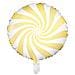 Partydeco - Palloncino Alluminio Lecca Lecca Giallo E Bianco - Foto miniatura 1