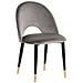 Set Di 2 Sedie Da Pranzo In Velluto Grigio Magalia - Foto miniatura 15