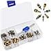 39pcs Car Refrigeration A C Valve Core Kit R12 R134a Automotive Aria Condizionata Valvola Della Gomma Stem Core Con Removal Tool Assortimento - Foto miniatura 2