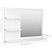 Specchio da Bagno Bianco 60x10,5x45 cm in Legno Multistrato - Foto miniatura 5