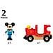 Disney Mickey Mouse & Locomotiva - Trenino Senza Batteria Per Circuito Trenino In Legno - Ravensburger - Da 3 Anni - 32282 - Foto miniatura 2