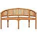 Set Salotto da Giardino 5 pz Design Curvo in Massello di Teak - Foto miniatura 7