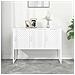 Credenza Bianca 105x35x75 Cm In Acciaio - Foto miniatura 1
