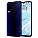 Custodia Compatibile Con Huawei P30 - Ottica A Strisce In Cobalto Viola - Coperchio Protettivo In Vetro Temperato E Silicone Tpu - Foto miniatura 1