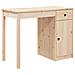 Scrivania 100x50x75 Cm In Legno Massello Di Pino - Foto miniatura 1