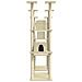 Albero Per Gatti Con Tiragraffi In Sisal Crema 174 Cm - Foto miniatura 4