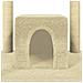 Albero Per Gatti Con Tiragraffi In Sisal Crema 174 Cm - Foto miniatura 6