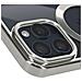 Cover Magsafe Per Iphone 15 Pro Silicone Bordo Cromato Argento - Foto miniatura 4