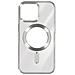 Cover Magsafe Per Iphone 15 Pro Silicone Bordo Cromato Argento - Foto miniatura 1