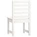 Sedie da Giardino 2pz Bianche 50x48x91,5 Legno Massello di Pino - Foto miniatura 3