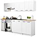 Mobile cucina modulare con piano di lavoro OLIWIA, 2 ante, 80x46x85 cm, Colore Bianco - Foto miniatura 8