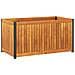 Fioriera Da Giardino 85x45x44 Cm In Legno Acacia E Acciaio - Foto miniatura 2