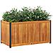 Fioriera Da Giardino 85x45x44 Cm In Legno Acacia E Acciaio - Foto miniatura 3