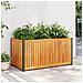 Fioriera Da Giardino 85x45x44 Cm In Legno Acacia E Acciaio - Foto miniatura 1