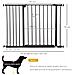 Cancelletto Per Cani Estensibile Con Viti E Ampia Apertura, In Metallo E Plastica, 76-107x76 Cm, Nero - Foto miniatura 3