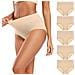 Mutandine A Vita Alta (confezione Da 5) Beige Xl - Foto miniatura 1