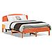 Letto Senza Materasso Marrone Cera 140x190 Cm In Legno Di Pino - Foto miniatura 2