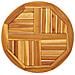 Piano Per Tavolo 60x2 Cm Rotondo In Legno Massello Di Acacia - Foto miniatura 1