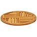 Piano Per Tavolo 60x2 Cm Rotondo In Legno Massello Di Acacia - Foto miniatura 3