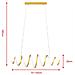 Lampadario Lampada Sospensione a LED 40W Luce Dimmerabile e Colore Regolabile - Foto miniatura 4