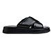 Black Casual Open Slippers Ciabatte Pelle Scarpe Donna Nero Eu 37, 1-27213-42 001 - Foto miniatura 2
