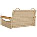 Panchina a Dondolo Beige 63x62x40 cm in Polyrattan - Foto miniatura 2