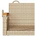 Panchina a Dondolo Beige 63x62x40 cm in Polyrattan - Foto miniatura 5