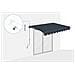 Tenda Manuale A Manovella 2,5m X 2m - - Vecchio - Retrattile - Idrorepellente - Grigio - Anti-uv - Tessuto Premium 320m² - Foto miniatura 2