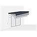 Tenda Manuale A Manovella 2,5m X 2m - - Vecchio - Retrattile - Idrorepellente - Grigio - Anti-uv - Tessuto Premium 320m² - Foto miniatura 3