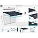 Tenda Manuale A Manovella 2,5m X 2m - - Vecchio - Retrattile - Idrorepellente - Grigio - Anti-uv - Tessuto Premium 320m² - Foto miniatura 7