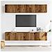 Mobili Tv A Parete 4 Pz Legno Antico In Legno Multistrato - Foto miniatura 3