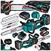 Motosega A Batteria Da 12 Pollici Con Sistema Di Lubrificazione Della Catena 2x Batteria Li-ion 21v 4.0ah Motore Brushless, Mini Motosega Elettrica, Motosega Monomanuale Per Giardino - Foto miniatura 1