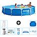 Piscina Fuori Terra - In Giro - 366x76 Cm - Blu - Include Accessori Coordinati A1749 - Foto miniatura 1