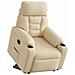Poltrona Alzapersona Reclinabile Crema in Tessuto - Foto miniatura 3