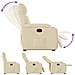 Poltrona Alzapersona Reclinabile Crema in Tessuto - Foto miniatura 9