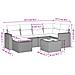 Set Divani da Giardino con Cuscini 7pz Nero Polyrattan - Foto miniatura 3