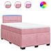 Giroletto a Molle con Materasso Rosa 120x190 cm in Velluto - Foto miniatura 1