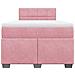 Giroletto a Molle con Materasso Rosa 120x190 cm in Velluto - Foto miniatura 6