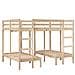 Giroletto Castello Triplo 140x200/70x140cm Legno Massello Pino - Foto miniatura 1